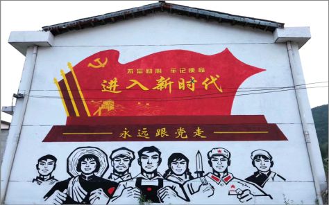 安岳党建彩绘文化墙
